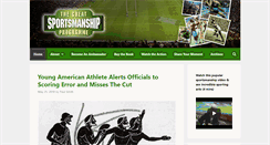 Desktop Screenshot of greatmomentsofsportsmanship.com